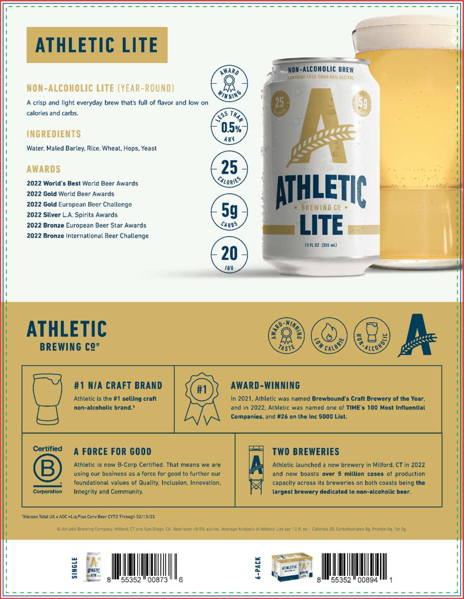 Athletic Brewing - Athletic Lite (Non-Alcoholic)