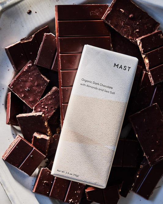 Organic Dark Chocolate with Almond and Sea Salt